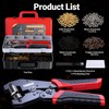 Grommet Tool Kit with 1/4" Punch Self-Locking Eyelet Tool with
