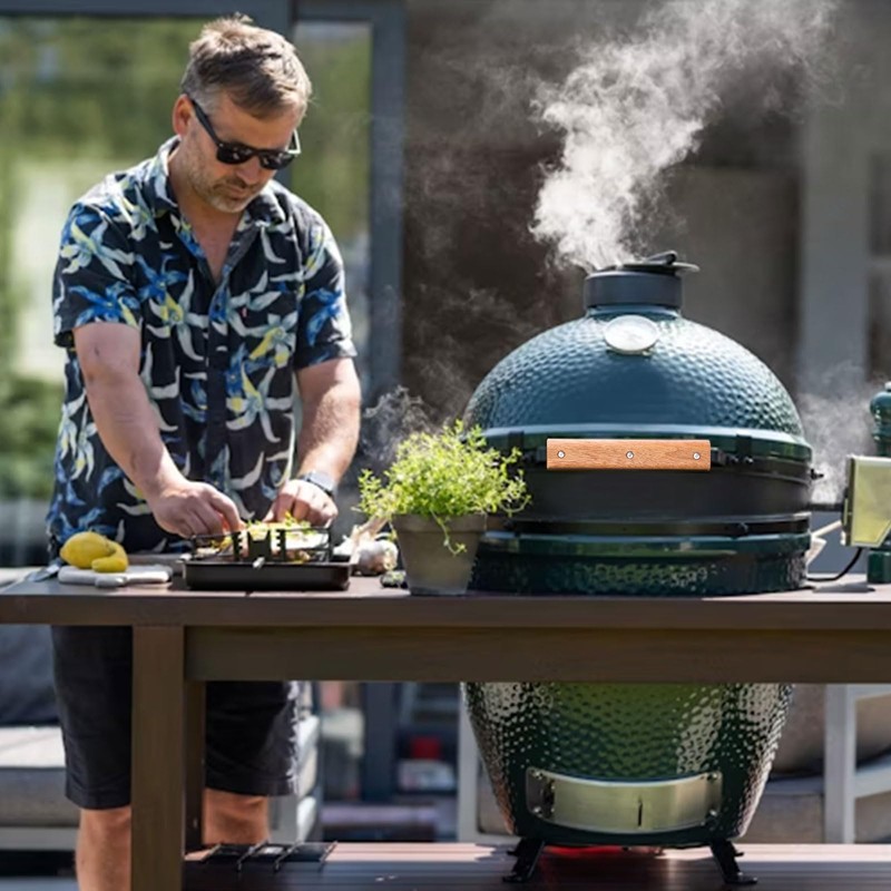 FIRELOOP 9 Inch Wooden Handle Replacement Large,Big Green Color Egg