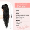 FLUFYMOOZ Ponytail Extension, Flexible Wrap Around Ponytail Extension Long Wavy
