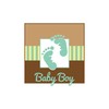 CafePress Baby Boy Feet Memory Keepsake Jewelry Box, 5"x5"x3.75"