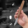 RUITOOL Marking Knife, Long‑Neck Thin Blade Scribing Tool with Dual Grooves for