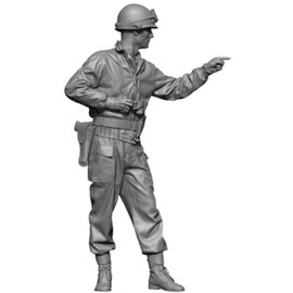 H3 Model 1/35 WWII American M8 Greyhound Armored Car Occupant #3 Resin Kit HS35082 (People)