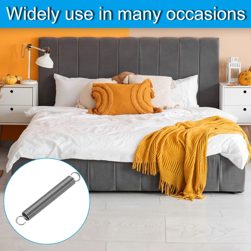 PATIKIL 2pcs Extension Spring Wire 0.05" OD 0.4" Free Length