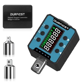 DURFICST Digital Torque Wrench, 1/2 Inch Digital Torque Adapter with Sound and Light Alarm, Digital Torque Clasps, Range 10-320 N.m, Suitable for Cars, Bicycles, Motorcycles