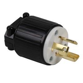 Nema L5-15P 15 Amp 125V 2 Pole 3 Wire Industrial Grade Locking Male Plug, Industrial Twist Lock L5-15 15-AMP AC Power Plug. LK-6311