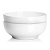 DOWAN DOWAN Serving Bowls, Large Salad Bowls, 9.5" White Ceramic