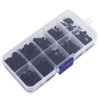 270 Pieces Nylon Screw Nut Set, M2/M2.5/M3/M4/M5 Nylon Hex Nut