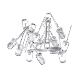 DSSRQI 100pcs Super Bright 5mm LED Diode Lights Emitting Lighting Assorted Kit White