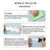 Dolores 24pcs Adhesivas Antideslizantes Bañera Ducha Pegatinas Tiras