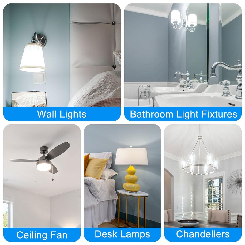 ZHENMING Updated Dimmable E12 LED Bulbs 120W 150W Incandescent Bulb