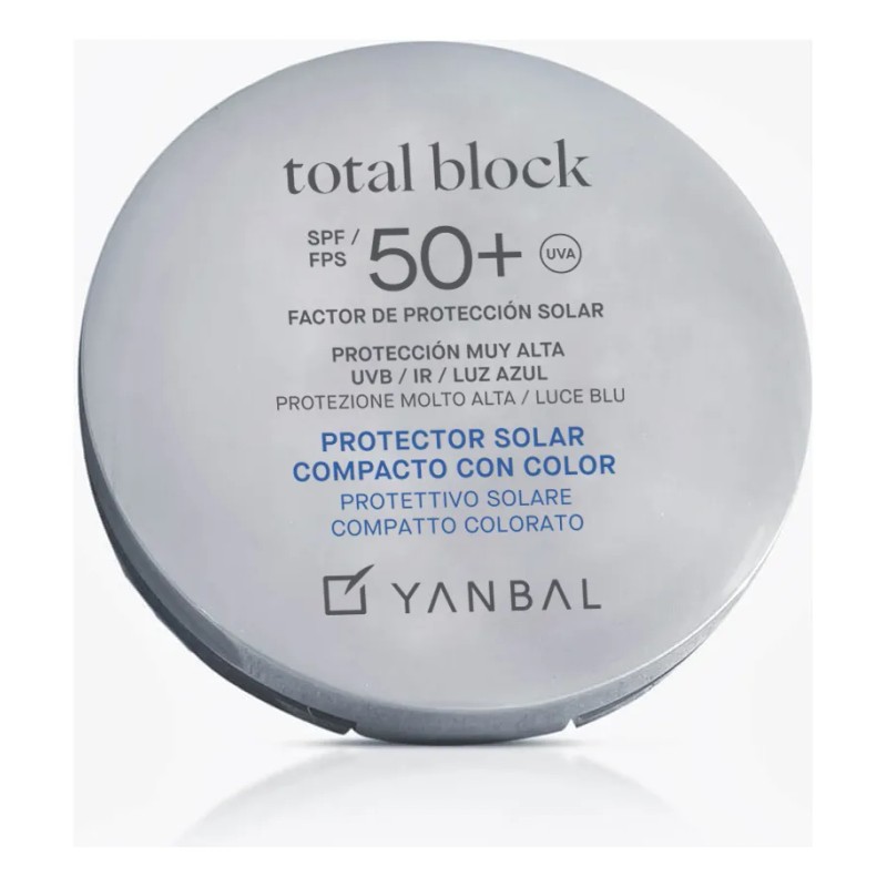 Protector Solar Compacto Beige Claro Total Block Fp50 Yanbal