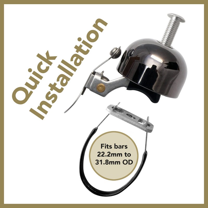 Crane E-ne Polished Brass Bicycle Bell