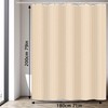 Dufu Shower Curtain 180 x 200 Beige Waterproof Polyester Bath,