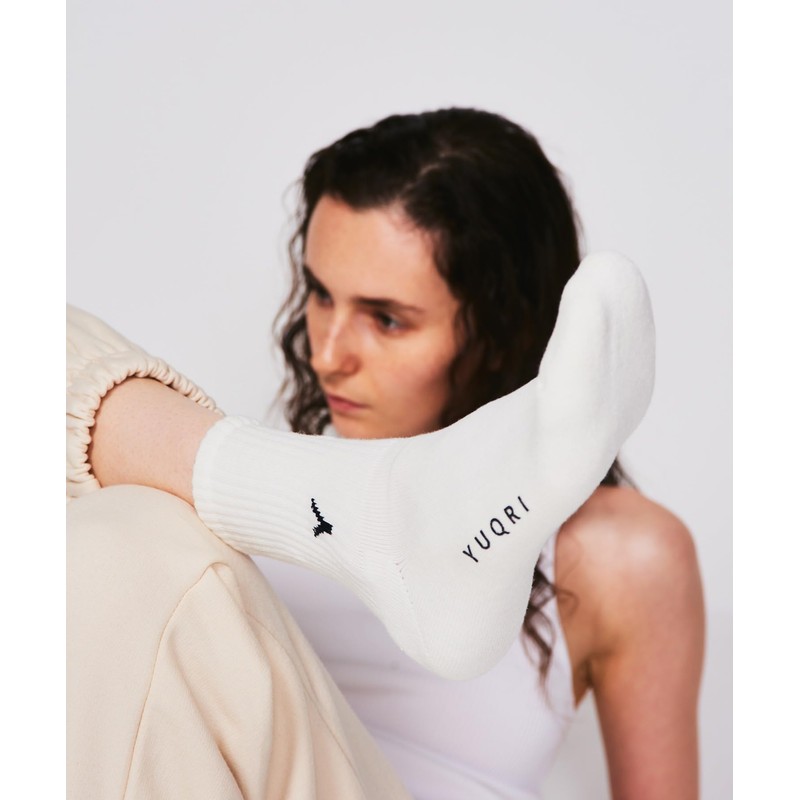 YUQRI First Step Antibacterial, Deodorizing, Antibacterial, Unisex Socks, Socks, white