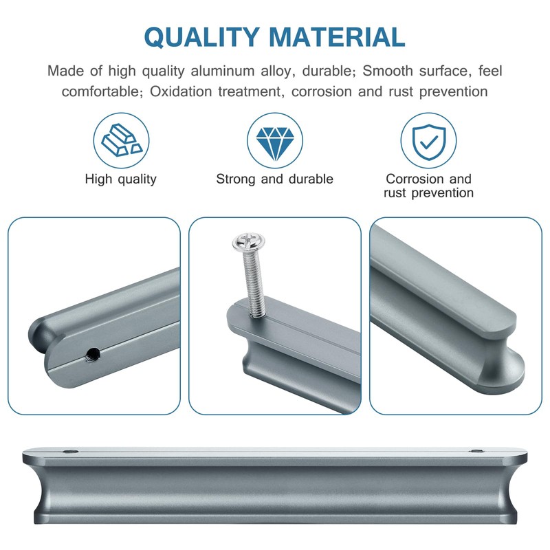 Mynoozi 10 Pack 120mm Long (96mm Hole Centre) Kitchen Cabinet