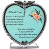 BANBERRY DESIGNS Nurse Candle Holder - Nurse's Prayer Pewter Heart