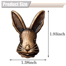 EIiegh Rabbit Coat Hooks, Creative Animal Wall Hook, Decorative Wall Hooks 4 Pieces