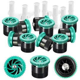 HolyMaji 10 Pieces Variable Arc Nozzle, Sprinkler Heads Replacement Compatible with Pop up Sprinklers Adjustable 0-360 Degree Full Circle Spray Nozzle for Garden Lawn Irrigation (4AN)