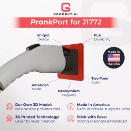 GoodBuy.ai PrankPort: The Fake EV Charging Port J1772 for Diesel ICE Gas Truck Gag (Gray)