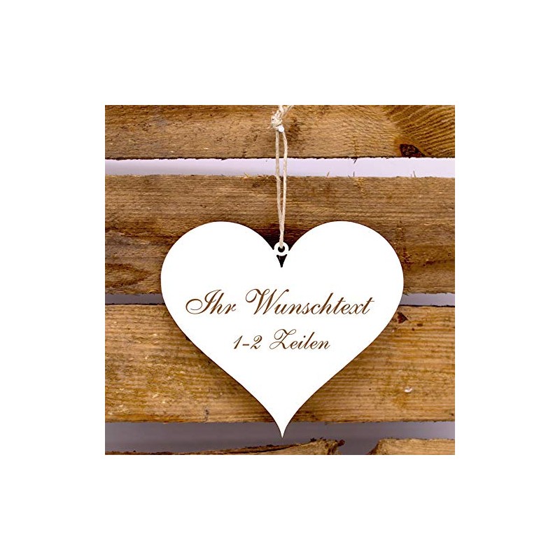 Door Sign Heart Design 13 x 12 cm