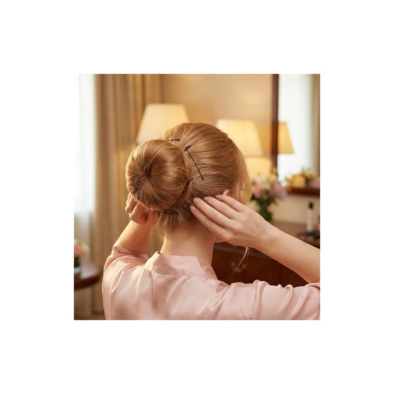 Nivofu Hair Donut Bun Maker Set, 7 Piezas Hair Bun