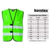 KORNTEX Dortmund High Visibility Vest with Velcro Fastening - EN