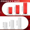 Shihanee 36 Pcs Pillar Candles and Glass Cylinder Vases Tall