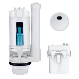 KERDE 2-Inch Automatic Toilet Flusher - Dual Flush Valve with Button, Repair Kit for 2-Piece Toilet (2F-19CM)