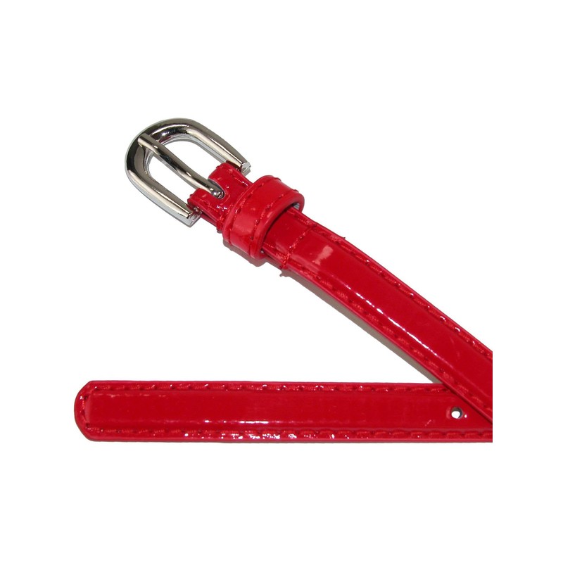 CTM® Kid's Skinny Dress Belt, Small, Red