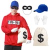 Alaiyaky Men's Bank Robber Costume, Gangster Tank Cracker Costume, Carnival