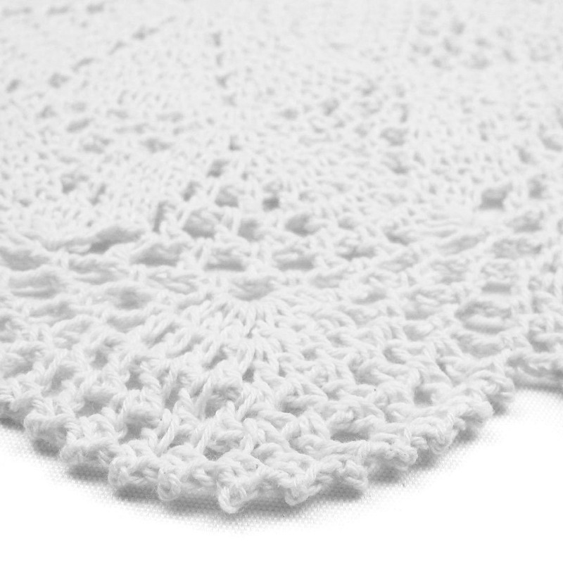 kilofly Crochet Cotton Lace Table Placemats Doilies Value Pack, 4pc,