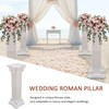WOQLIBE 2 Pack Elegant Wedding Roman Column, Display Roman Pedestal