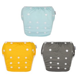 Babygoal Baby Reuseable Washable and Adjustable for,Outdoor Activities and Daily Use,Swim Lessons for Babies 0-8 Months,3SD31-CA