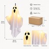 LED Hanging Ghost for Halloween Decor – Light-Up Fabric Horror