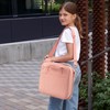 Sturdy 3-Ring Zipper Binder with Shoulder Strap for School –