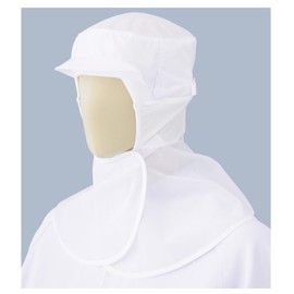 Midori Anzen SH13W Magic Mesh Mask Hanger, Hood, Brim Included, White, One Size Fits Most