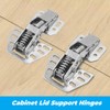 XINHAITC 2 Pcs Cabinet Lid Support Hinges Swing Up Flap