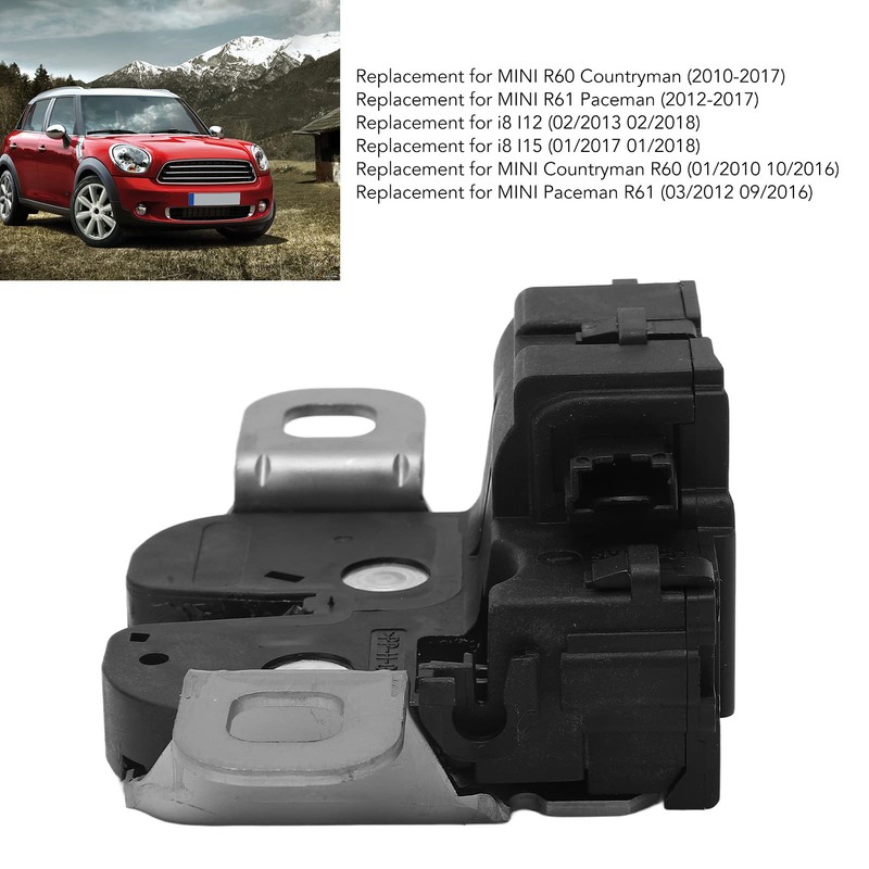 Tailgate Lid, Car Tailgate Lock Actuator Latch 51249802312 Replacement for