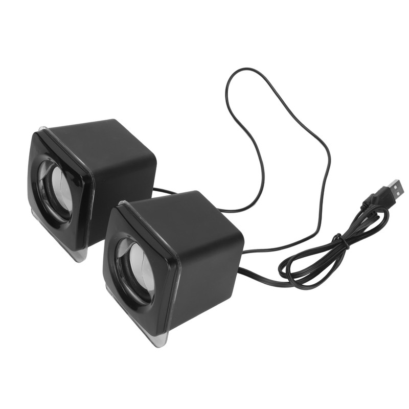 1 Pair Mini USB2.0 Speaker Computer Laptop Desktop Wired Stereo