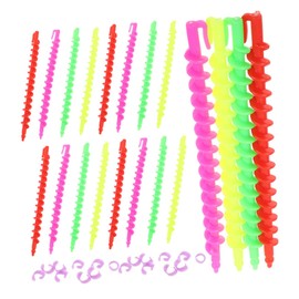 Healeved 52pcs Spiral Perm Rods Natural Hair Versatile Curling Tool for Tight Curls and Braids Professional Hair Styling Accessories Small and Large