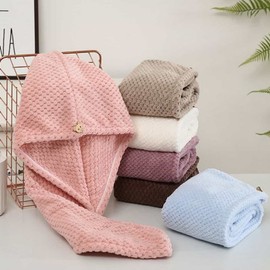 Microfiber dry towel, hair towel, quick drying towel, hair drying towel, drying towel, hair drying 02Dry towel-blue 3ea