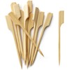 BLUE TOP 200Pcs Bamboo Paddle Picks, 3.5 Inch Sturdy Flat