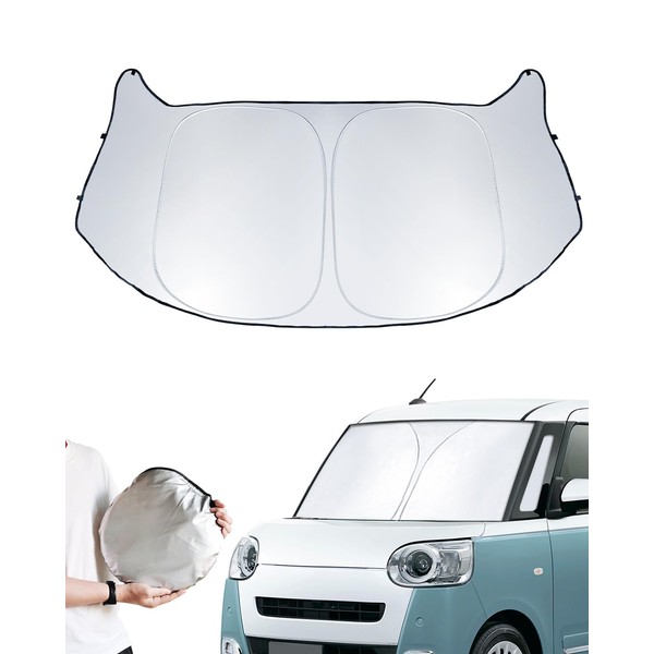 LANTU Sunshade for Daihatsu Move Canvas, One-Touch Sun Shade for
