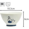 Ijinsha Kyu-JITSU 85402 Rice Bowl, 4.1 x 2.4 inches (10.3