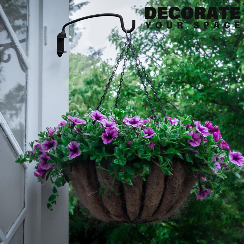 Garkup 8 Pack Hanging Plant Bracket Wall Mounted Hooks for