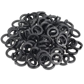 Sutemribor 110 Pieces 8.8 Grade Alloy Steel M10 Lock Washers, Split Lock Washers for Screws Bolts, Spring Lock Washers, Lock Metal Washers, Black