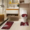 ArtSocket Christmas Bathroom Rugs and Mats Set 3 Piece, Christmas