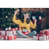 Fruidles Christmas Snowflake Candy Lollipop, Fruit-Flavored Chewables Party Favors 12-Pack