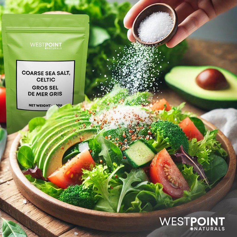 Westpoint Naturals, Hand Harvested Unrefined Grey Celtic Sea Salt, Coarse,