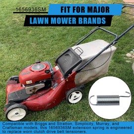 1656936SM Mower Deck Extension Spring FIts for Briggs and Stratton, Simplicity, Murray and Craftsman Lawn Mowers, Replacement Part for Tensioning Drive Belt from Clutch (1656936SM, Simple, 1, D4C1VA)